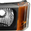 Fits 03-06 Silverado Black Halo Projector LED Headlights+Bumper Signal Lamps