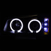 Fits 03-06 Silverado Black Halo Projector LED Headlights+Bumper Signal Lamps