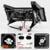 Fits 04-12 Colorado Canyon Pickup Truck Black Dual Halo Projector LED Headlights