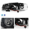 For Chevy Silverado Suburban Tahoe LED Halo Headlights & Bumper Lamp -Black