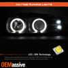 For Chevy Silverado Suburban Tahoe LED Halo Headlights & Bumper Lamp -Black