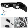 Fits 04-12 Chevy Colorado Chrome Dual Halo Rim Headlights + LED Bumper Lights