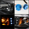 Fits 87-93 Mustang 6In1 Black Crystal LED Headlights W/Corner+Parking Lamps Set