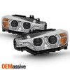 Fits [F32 DRL] 2012-2015 BMW F30 3-Series Chrome LED DRL Projector Headlights