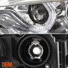 Fits [F32 DRL] 2012-2015 BMW F30 3-Series Chrome LED DRL Projector Headlights