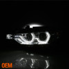 Fits [F32 DRL] 2012-2015 BMW F30 3-Series Chrome LED DRL Projector Headlights