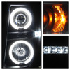 Fits 07-14 Silverado Black Smoked CCFL Halo Projector LED Headlights Replacement