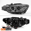 Fits [F32 DRL] 2012-2015 BMW F30 3-Series Smoked LED DRL Projector Headlights