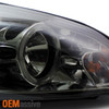 Fits 2006-2013 Chevy Impala LED Halo Smoked Projector Headlights+LED Tail Lights