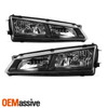 Fits 97-98 240Sx 180Sx S14 Silvia Kouki JDM Black Headlights Front Lamp Pair Set