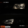 Fits 97-98 240Sx 180Sx S14 Silvia Kouki JDM Black Headlights Front Lamp Pair Set