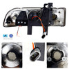Fits 98-04 Chevy S10 Blazer Smoke Halo Projector Headlights Left/Right