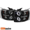 For 07-13 Chevy Silverado CCFL Halo Projector Headlights + Tail Lights LED Set
