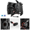 For 07-13 Chevy Silverado Black Halo Projector Headlights + Tail Lights LED Set
