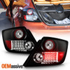 Fits 05-10 Scion Tc Sport Coupe JDM Black LED Tail Brake Lights Pair Left+Right