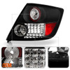 Fits 05-10 Scion Tc Sport Coupe JDM Black LED Tail Brake Lights Pair Left+Right