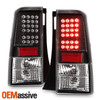 Fits 03-07 Scion Xb Bb Wagon JDM Black LED Tail Brake Lights Lamp Set Left+Right