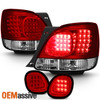 Fits 98-05 Lexus GS300 GS400 GS430 Red Clear LED Tail Lights+LED Trunk 4Pcs Set