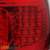 Fits 98-05 Lexus GS300 GS400 GS430 Red Clear LED Tail Lights+LED Trunk 4Pcs Set
