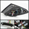 Fits 08-10 Mercedes Benz W4 C-Class LED Black Tail Brake Lights Set Left+Right