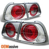Fits 1997-1999 Maxima JDM Chrome 4Pcs Tail Brake Lights Lamps W/Trunk Piece Set