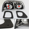 Fits 1997-1999 Maxima JDM Chrome 4Pcs Tail Brake Lights Lamps W/Trunk Piece Set