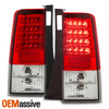 Fits 03-07 Scion Xb Bb Hatchback Red Clear Full LED Tail Lights Lamps Left+Right