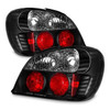 Fits 02-03 Subaru Impreza Wrx Rs 4Dr Sedan JDM Black Tail Lights Lamp Left+Right