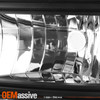 Fits 03-06 Silverado 1pc Amber Black Headlights+Signal Light+Black Grille Mask