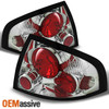 Fits 00-03 Sentra Sedan Chrome Clear Tail Brake Lights Lamps Pair Left+Right Set