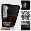 Black Fits 04-15 Titan Pickup Truck LED Tail Lights Break Lamps Left+Right Pair