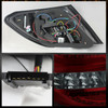 Fits 08-10 Benz W204 C-Class C230 C250 C300 C350 C63 Red Smoked LED Tail Lights