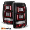 Fits 2005-2009 Land Rover LR3 LED Tail Lights Black Rear Signal Brake Lamps L+R