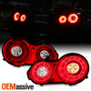 For 2009-2017 GTR GT-R R35 w/Sport Brake Reverse LED Red Clear Tail Lights Pair