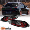 Fits 08-17 Lancer Evolution EVO X CZ4A 4B11T JDM Black LED Tail Light Brake Lamp