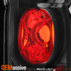 Fits 86-97 Hardbody D21 Pickup Truck Black Tail Brake Lights Lamp Left+Right Set