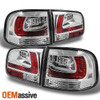 Fits 03-07 Touareg Sport SUV Base V6 V8 Tdi Chrome LED Tail Lights W/Trunk Piece
