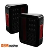 Fit Black Smoked 2007-2017 Jeep Wrangler 2018 JK LED Tail Lights Pair Left+Right