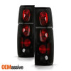 *Black Smoked* Fits 86-97 Hardbody D21 Pickup Truck Black Tail Brake Lights Lamp