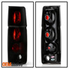 *Black Smoked* Fits 86-97 Hardbody D21 Pickup Truck Black Tail Brake Lights Lamp