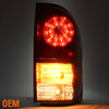 Fits 07-13 Tundra Black Headlights+Black Smoked LED Tail Lights+Smoked Fog Lamps