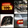 Fits 03-07 Porsche Cayenne S Tubro Sport SUV JDM Red Clear LED Tail Lights Lamps