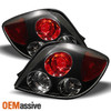 Fits 2003-2005 Tuburon Sport Coupe Black Bezel Rear Tail Lights Brake Lamps Pair