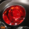 Fits 2003-2005 Tuburon Sport Coupe Black Bezel Rear Tail Lights Brake Lamps Pair