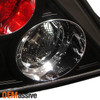 Fits 2003-2005 Tuburon Sport Coupe Black Bezel Rear Tail Lights Brake Lamps Pair