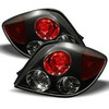 Fits 2003-2005 Tuburon Sport Coupe Black Bezel Rear Tail Lights Brake Lamps Pair