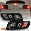 [Non Hatchback] Fits 2004-2008 Mazda 3 Smoked LED Tail Lights Replacement Set