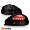 Fits 99-05 Pontiac Grand Am Se Gt Black Smoked LED Tail Brake Lights Left+Right