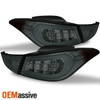 Fits 11-16 Elantra LED Tube Style LED Smoked Tail Brake Lights Lamps Left+Right