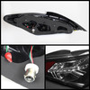 Fits 2010-2012 Genesis Coupe Black LED Tail Lights Brake Lamps Pair Left+Right
